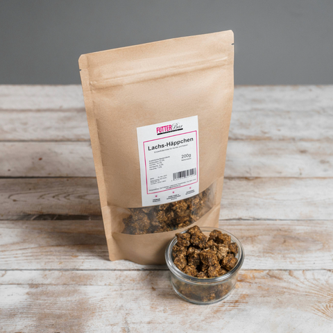 Futtebar Lachs-Häppchen getrocknet 200g