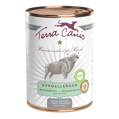 Wasserbüffel mit Süßkartoffel