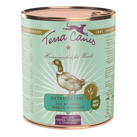 Ente mit Kürbis, Erdbeere und Holunder