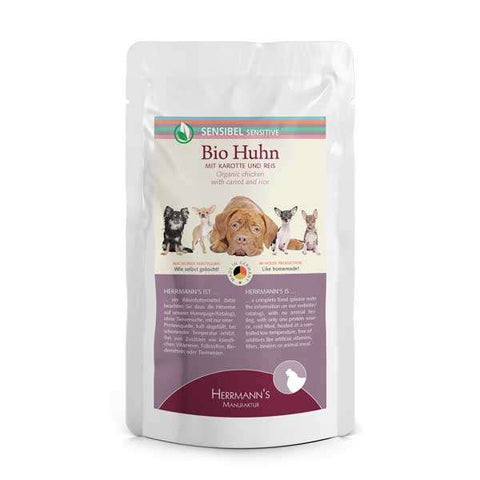 Bio Huhn mit Karotte und Reis
