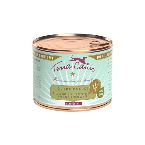 Wildschwein mit Roter Bete, Marone und Chiasamen