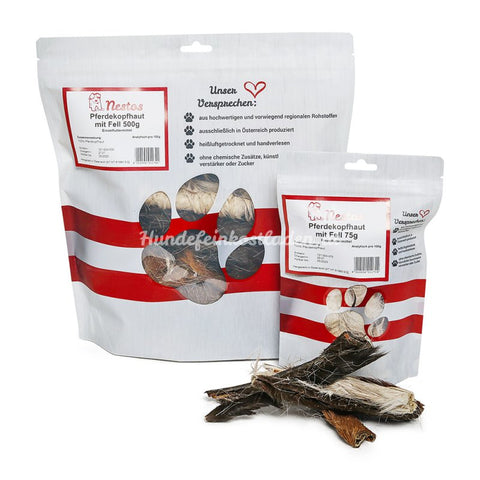 PFERDEKOPFHAUT MIT FELL