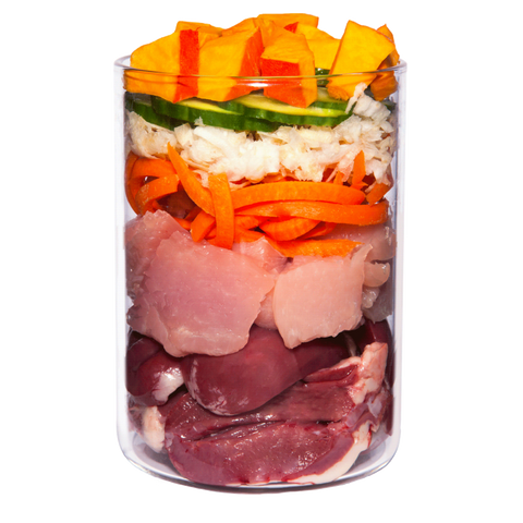Pute mit Sellerie, Kürbis und Brunnenkresse