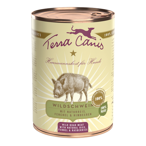 Wildschwein mit Naturreis, Fenchel und Himbeere
