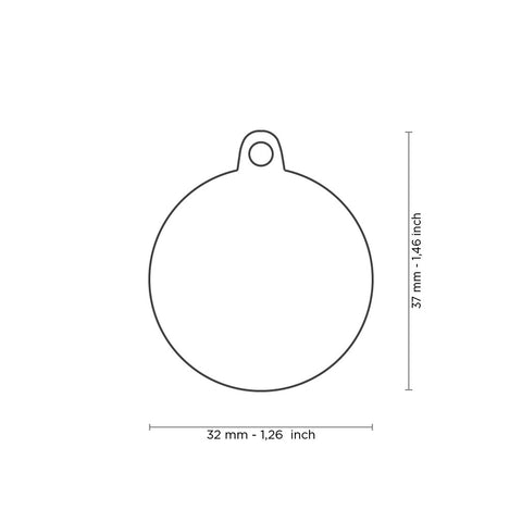 Personalisierbare Hundemarke "I love Dad" Groß