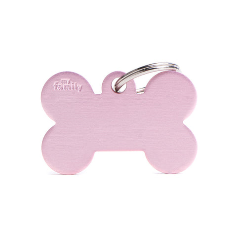 Personalisierbare Hundemarke Knochen Aluminium Groß