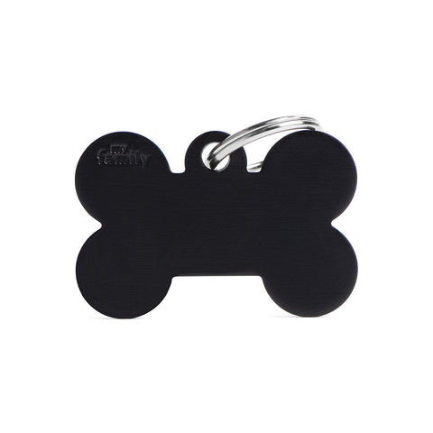 Personalisierbare Hundemarke Knochen Aluminium Groß