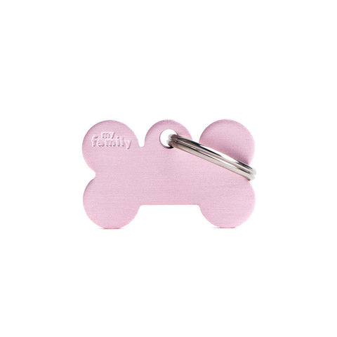 Personalisierbare Hundemarke Knochen Aluminium Klein