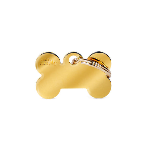 Personalisierbare Hundemarke Knochen Aluminium Klein