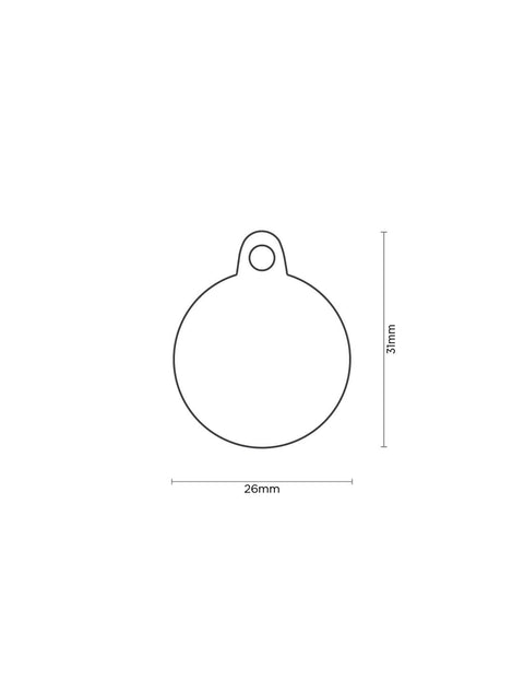 Personalisierbare Hundemarke "I love you" Klein