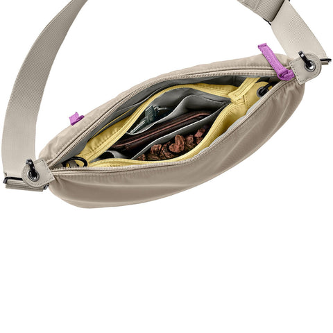 Crossbody-Tasche Charlotte greige/gelb