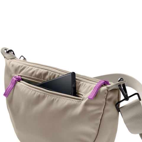 Crossbody-Tasche Charlotte greige/gelb
