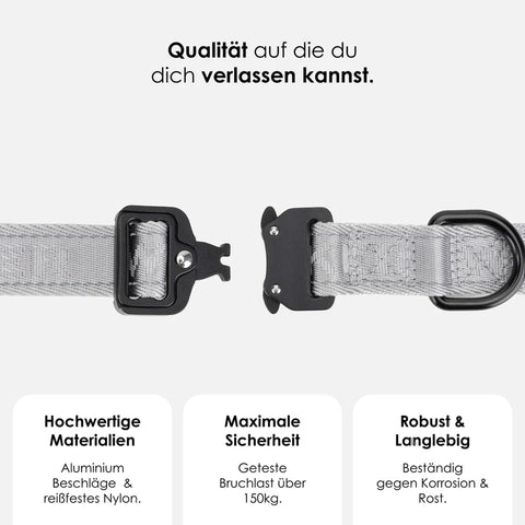 Jacquard Nylon Hundehalsband Apex Reflect