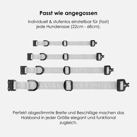 Jacquard Nylon Hundehalsband Apex Reflect