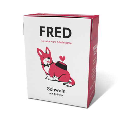 Fred Schwein mit Spätzle
