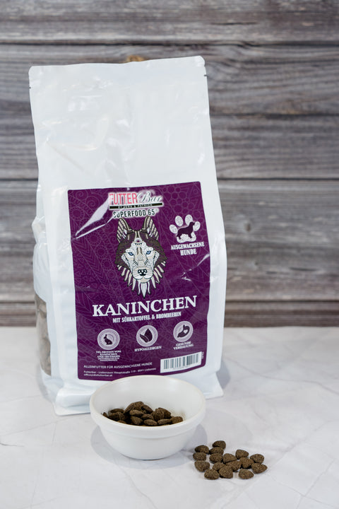 Futterbar Kaninchen mit Süßkartoffel