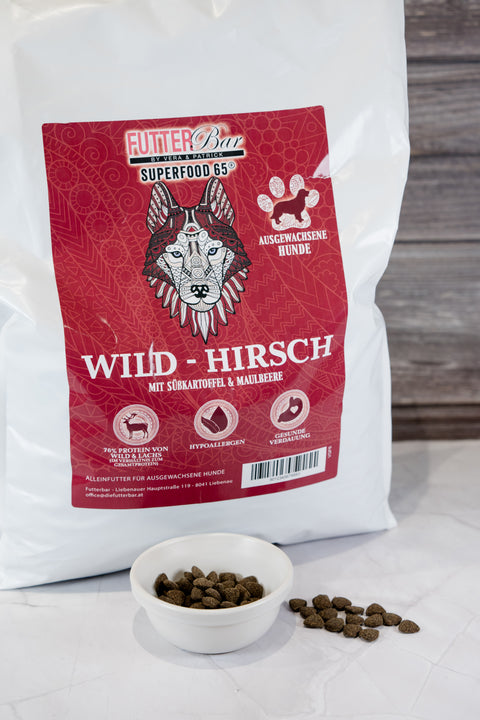 Futterbar Wild mit Süßkartoffel