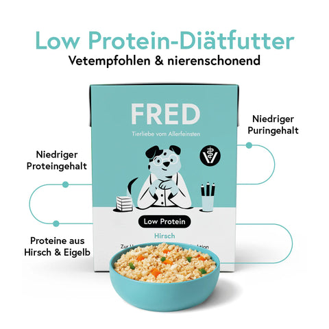Fred VET Low Protein Hirsch