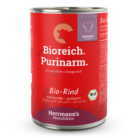 Bio Rind mit Karotten - purinarm