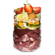 Ente mit Kürbis, Erdbeere und Holunder