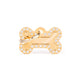 Personalisierbare Hundemarke Knochen Glam Gold